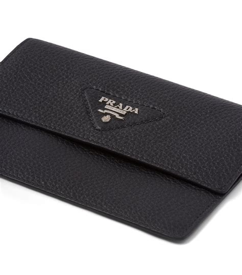 prada stationery|Black Leather Document Holder .